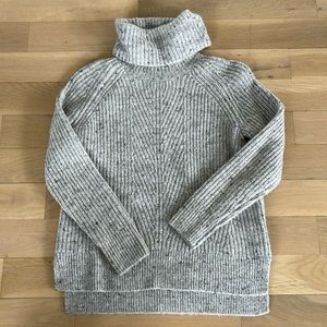 Madewell - gray turtleneck sweater